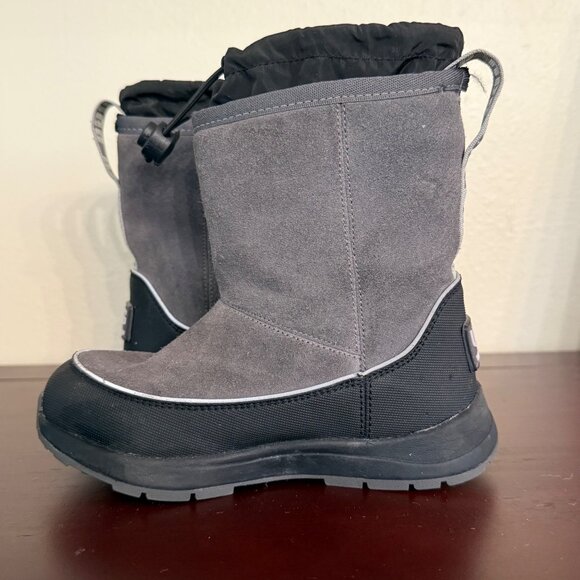 UGG Kirby Waterproof Boots BIG KIDS SIZE 11 (1103506K) Charcoal 3M Insulation - Picture 7 of 9